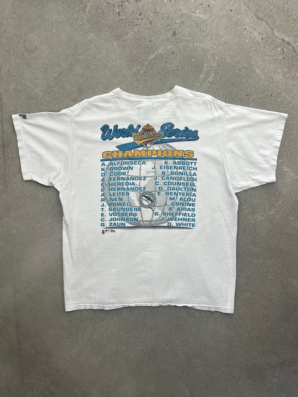 1997 Florida Marlins World Series Champions MLB T-Shirt - XL