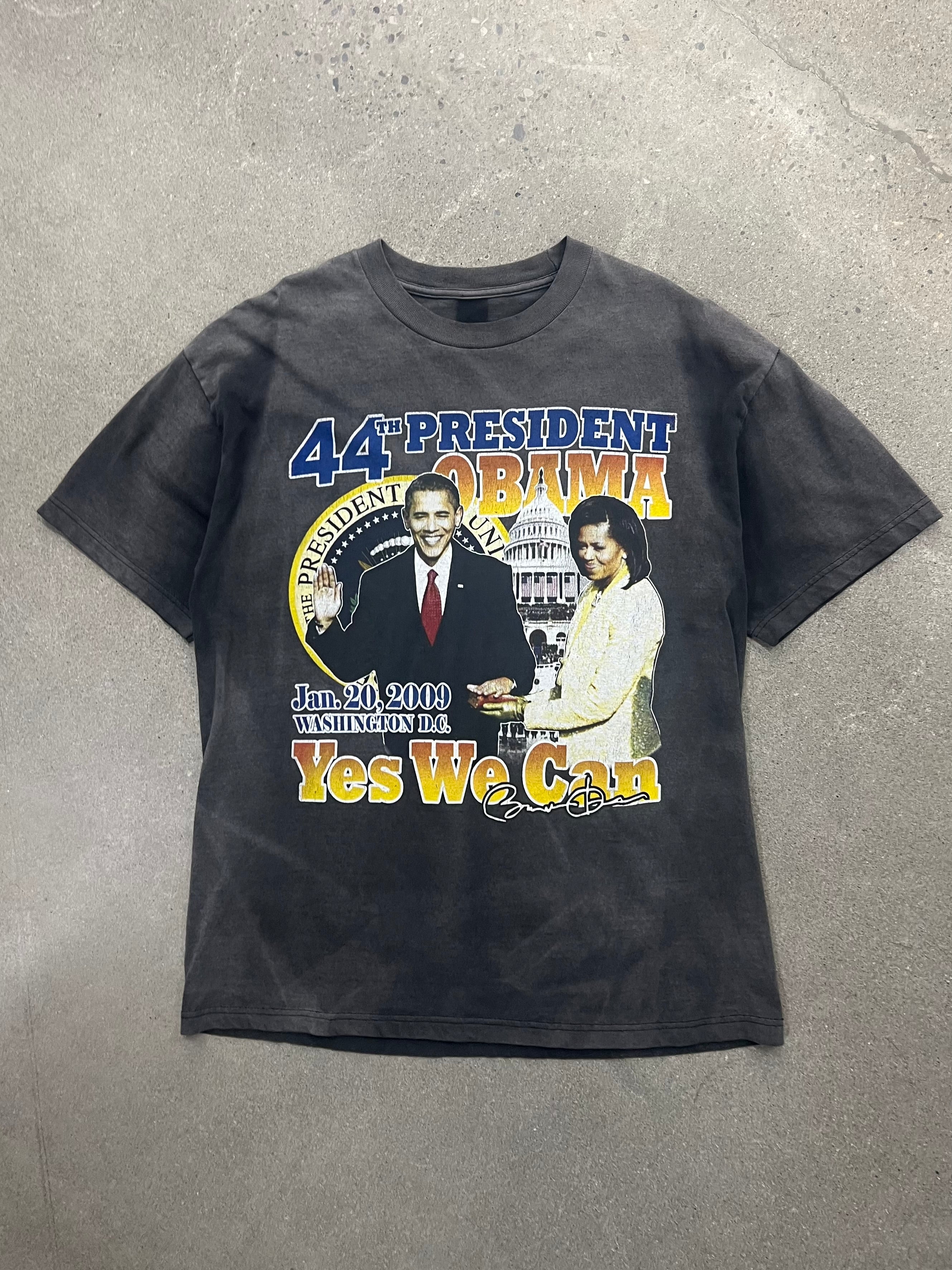 2009 Faded Barack Obama Yes We Can T-Shirt - XL