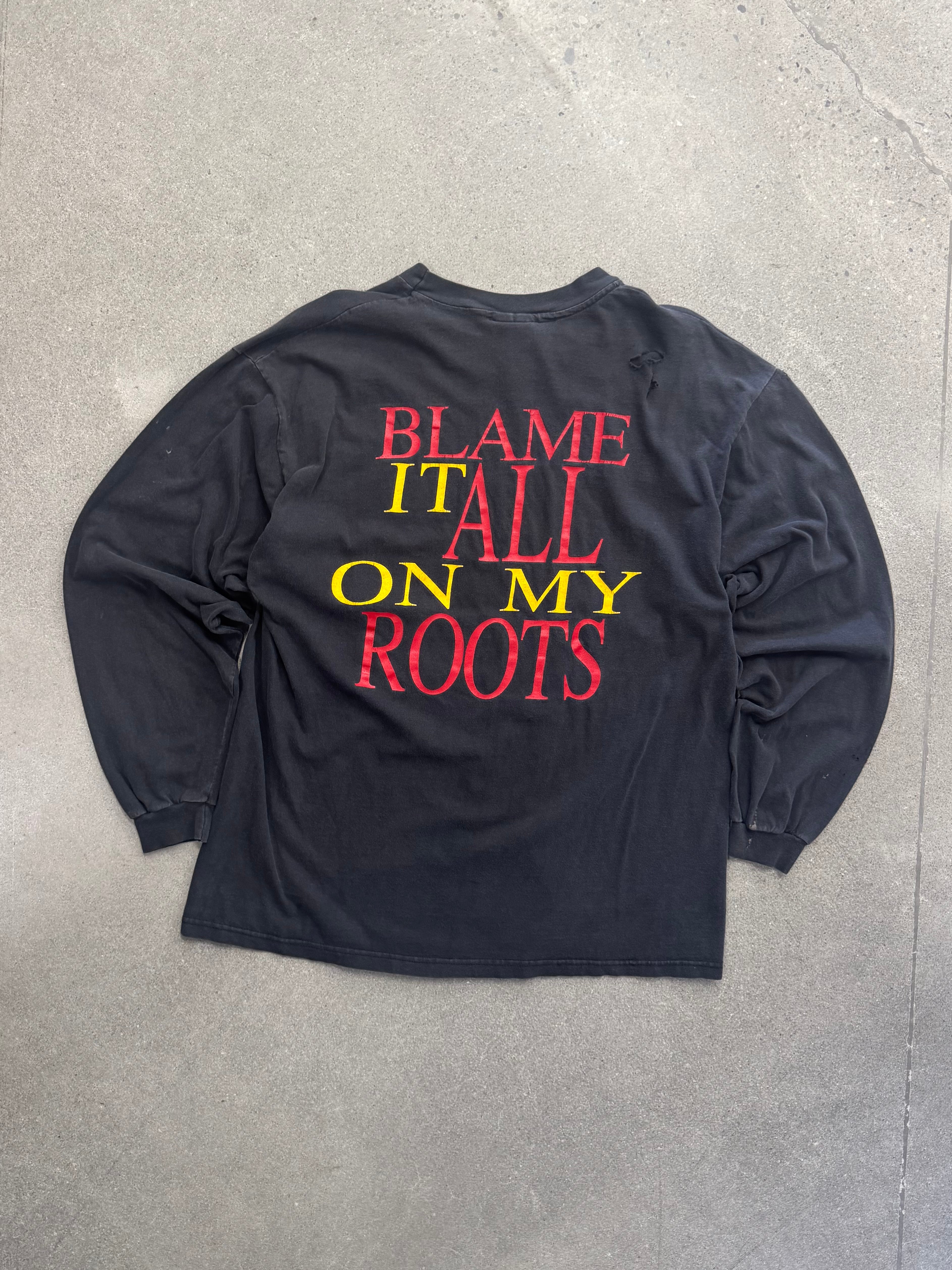 Ausgeblichenes 1996 Garth Brooks I’ve Got Friends In Low Places Langarm Tour Shirt – XL