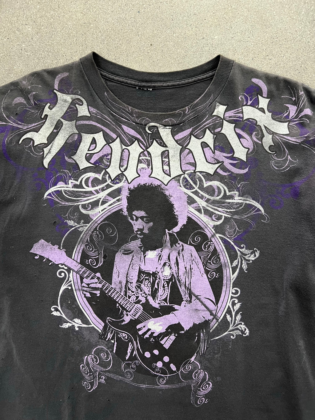 2008 Faded Jimi Hendrix Guitar Solo T-Shirt - L
