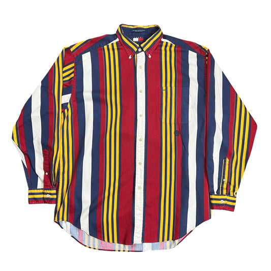 Tommy Hilfiger Striped Button-up Shirt - XL