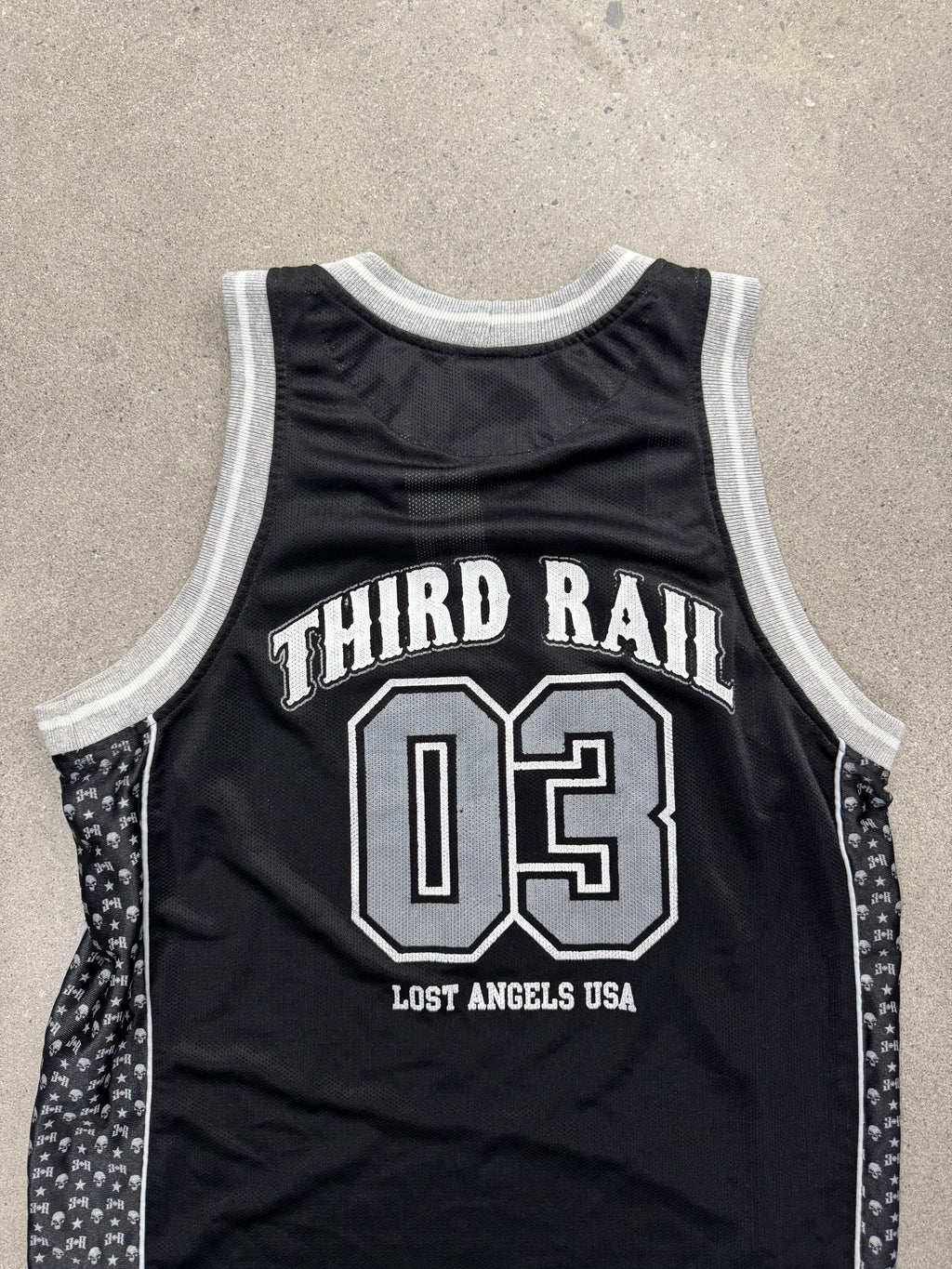 Third Rail Skull & Cross Basketball Jersey - L