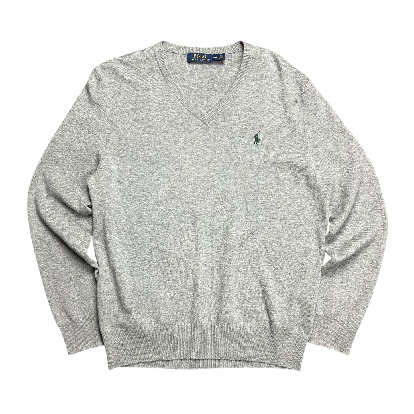 Polo Ralph Lauren Grey Merino Wool Sweater - M