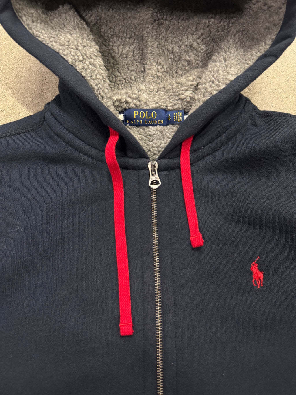 Polo Ralph Lauren Sherpa Lined Full-Zip Hoodie - S