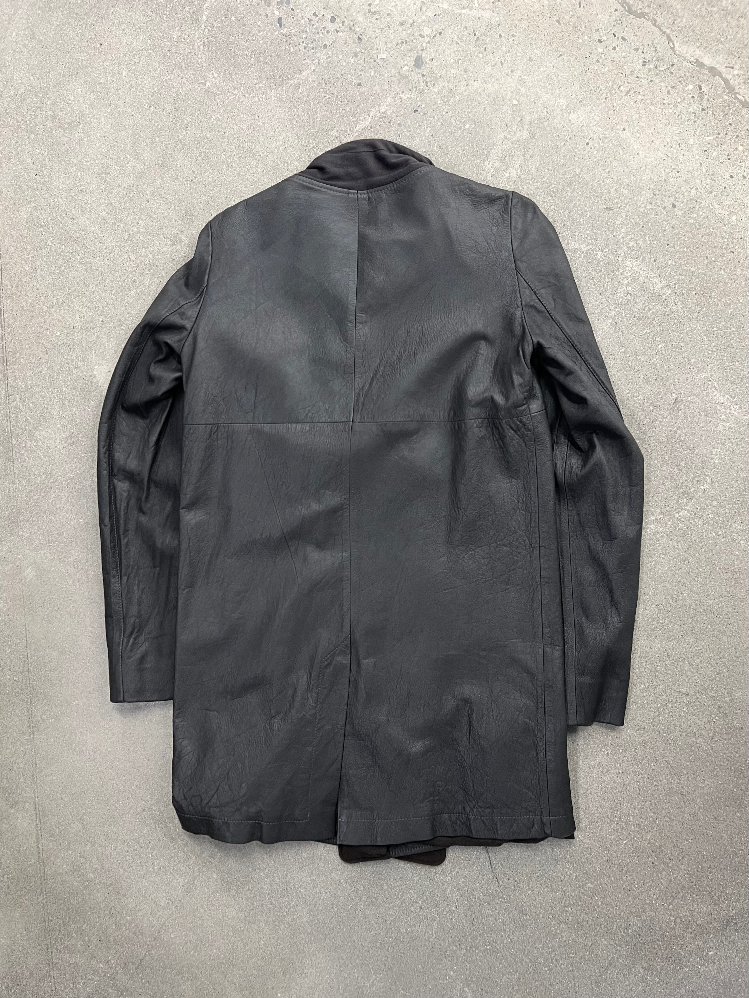 Rick Owens FW04 Lambskin Leather Coat - 6