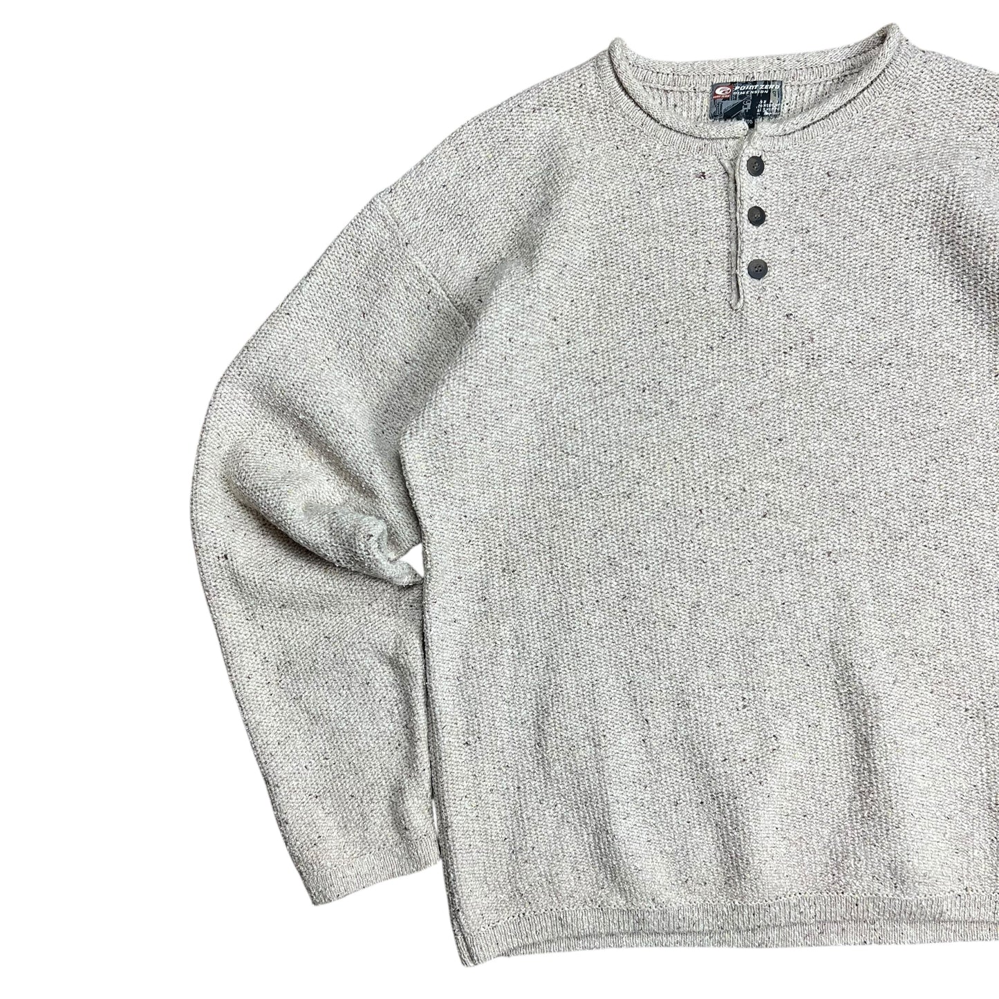 Point Zero Button-up Sweater - XL