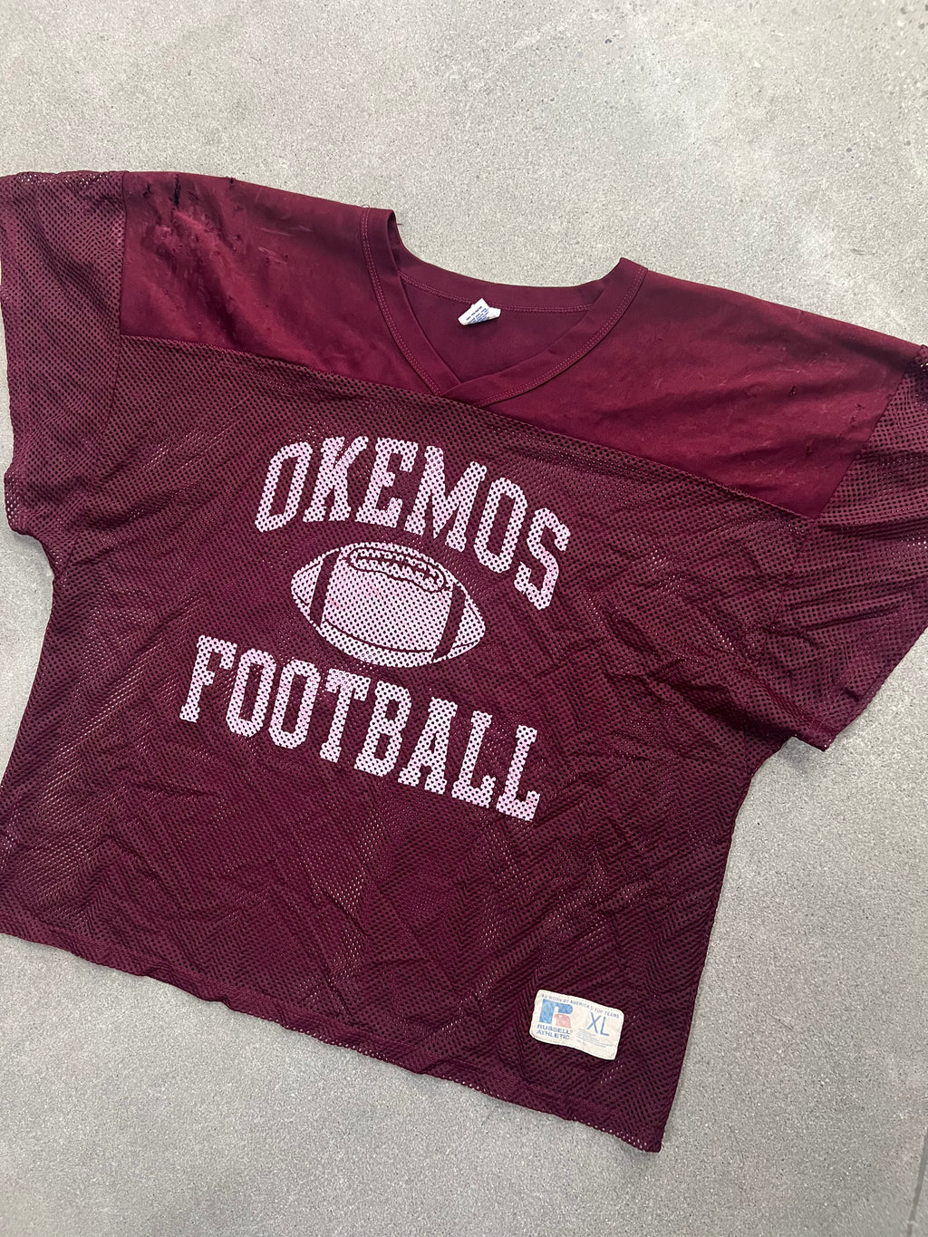 Russell Athletic Cropped Mesh Football Practice Jersey - XL