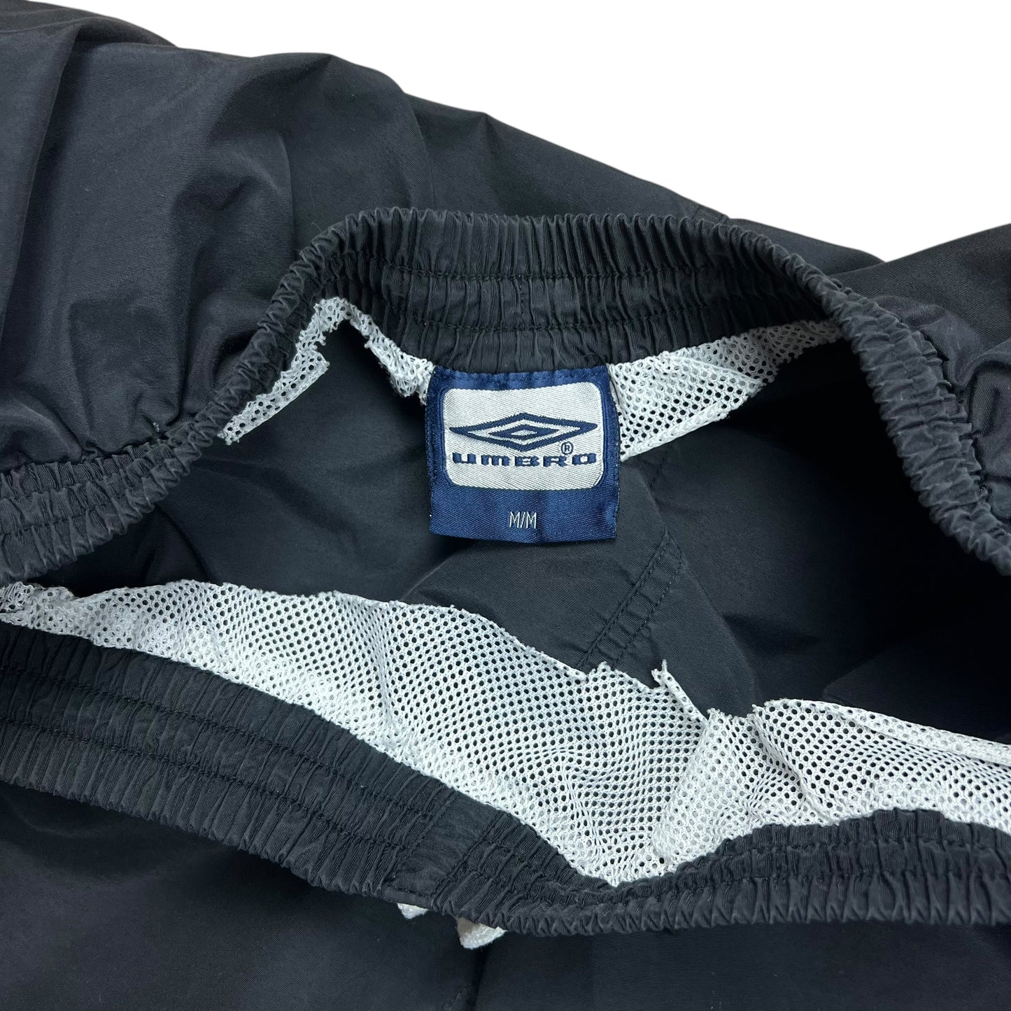 Umbro Black & Blue Nylon Shorts - M