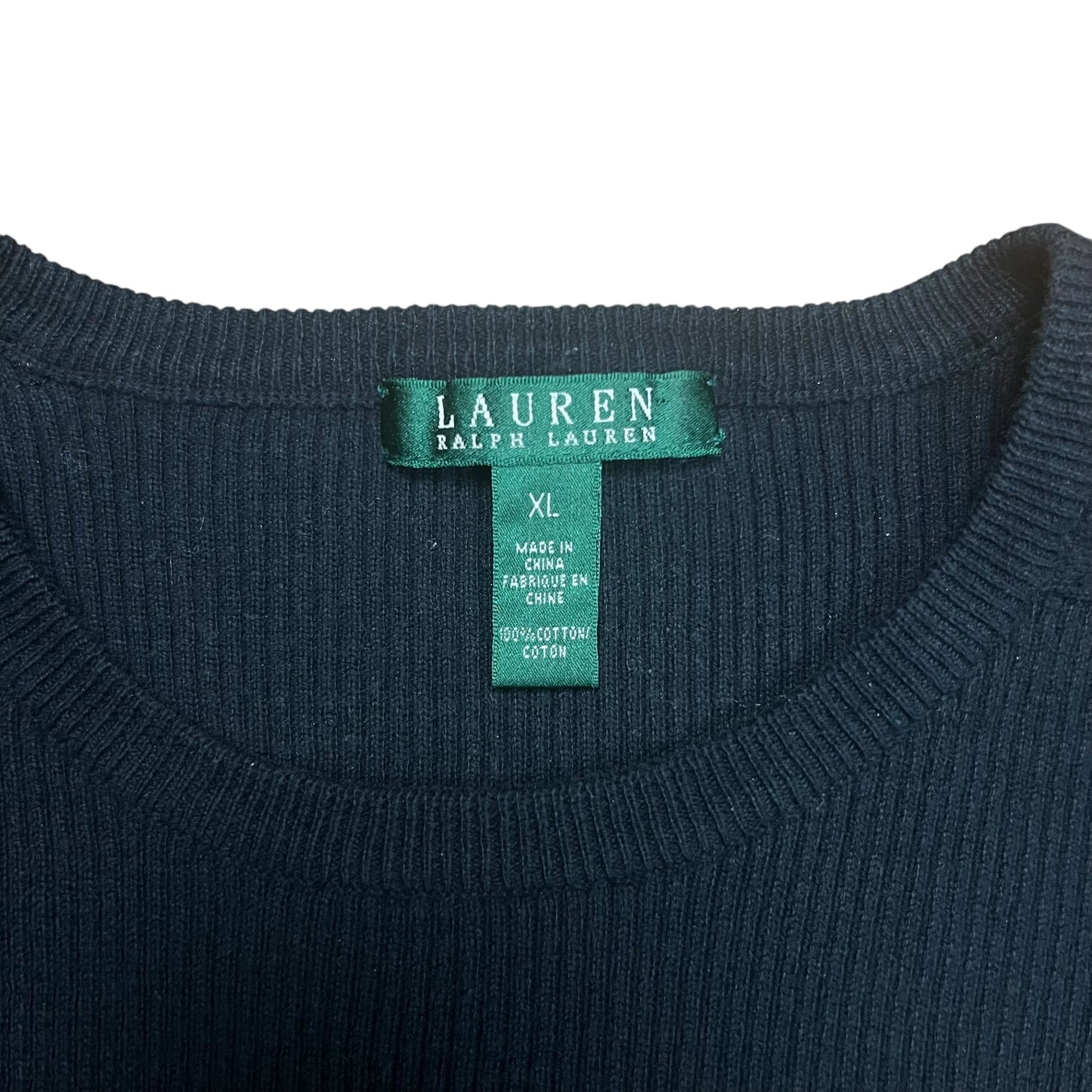 Lauren Ralph Lauren Ribbed Military Sweatshirt - XL