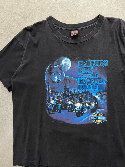 1991 Harley-Davidson Legends Roam T-Shirt - XL