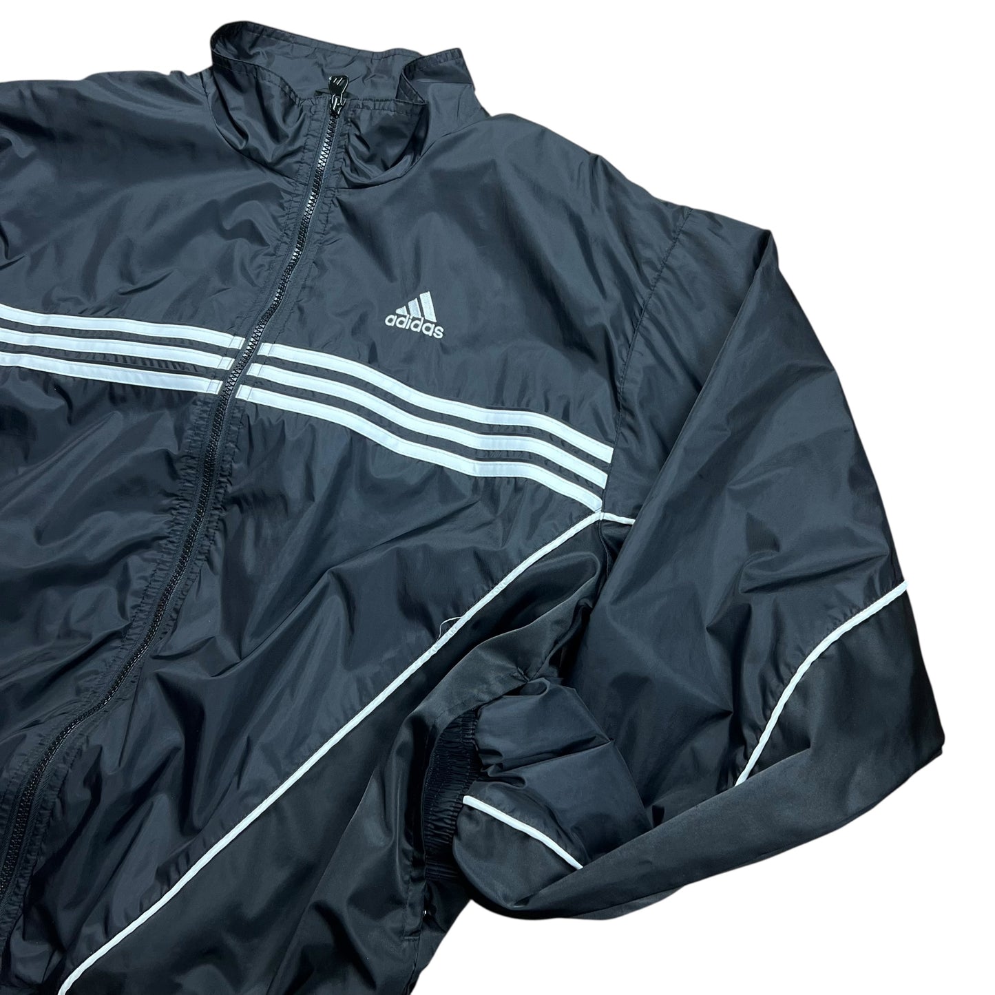 Adidas Lined Nylon Track Jacket - M