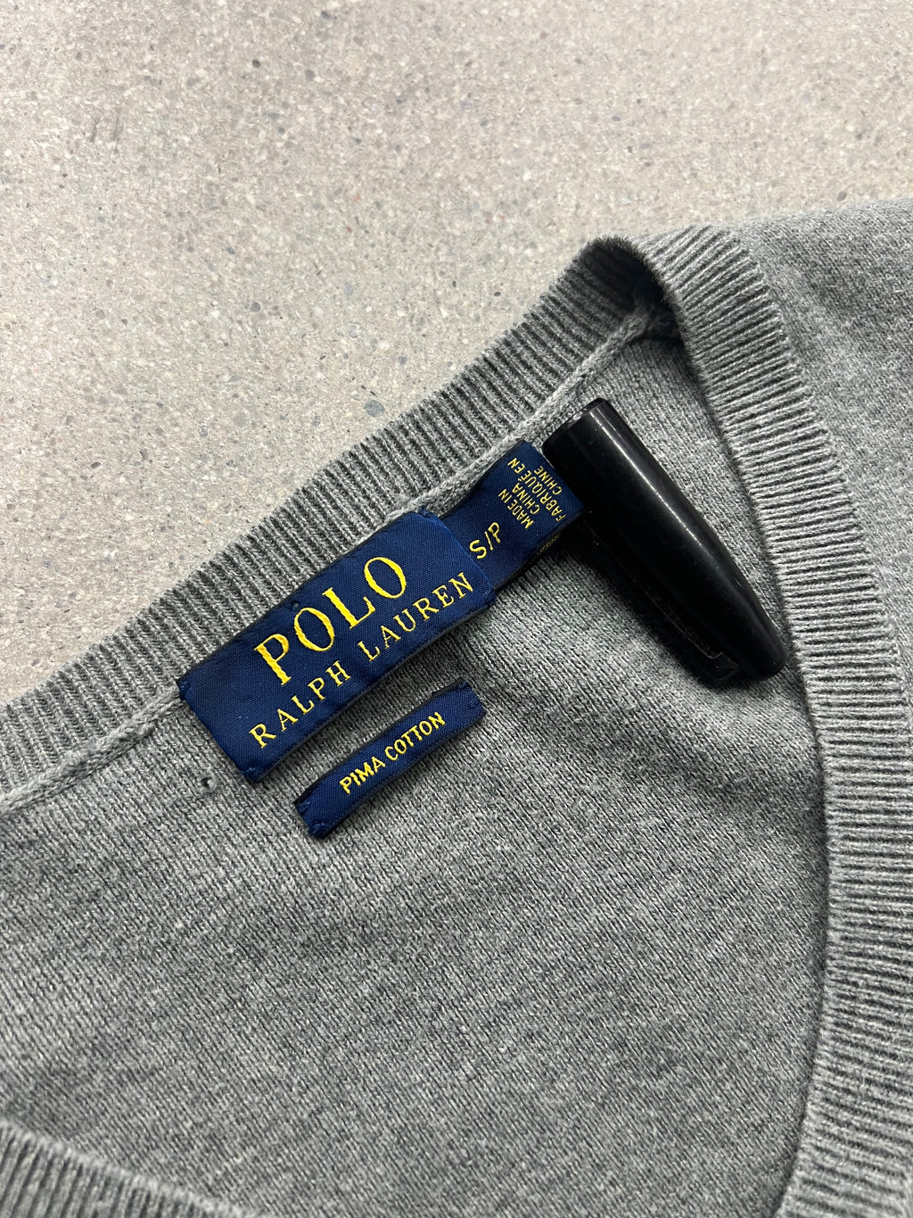 Polo Ralph Lauren Pima Cotton V-Neck Sweater - S