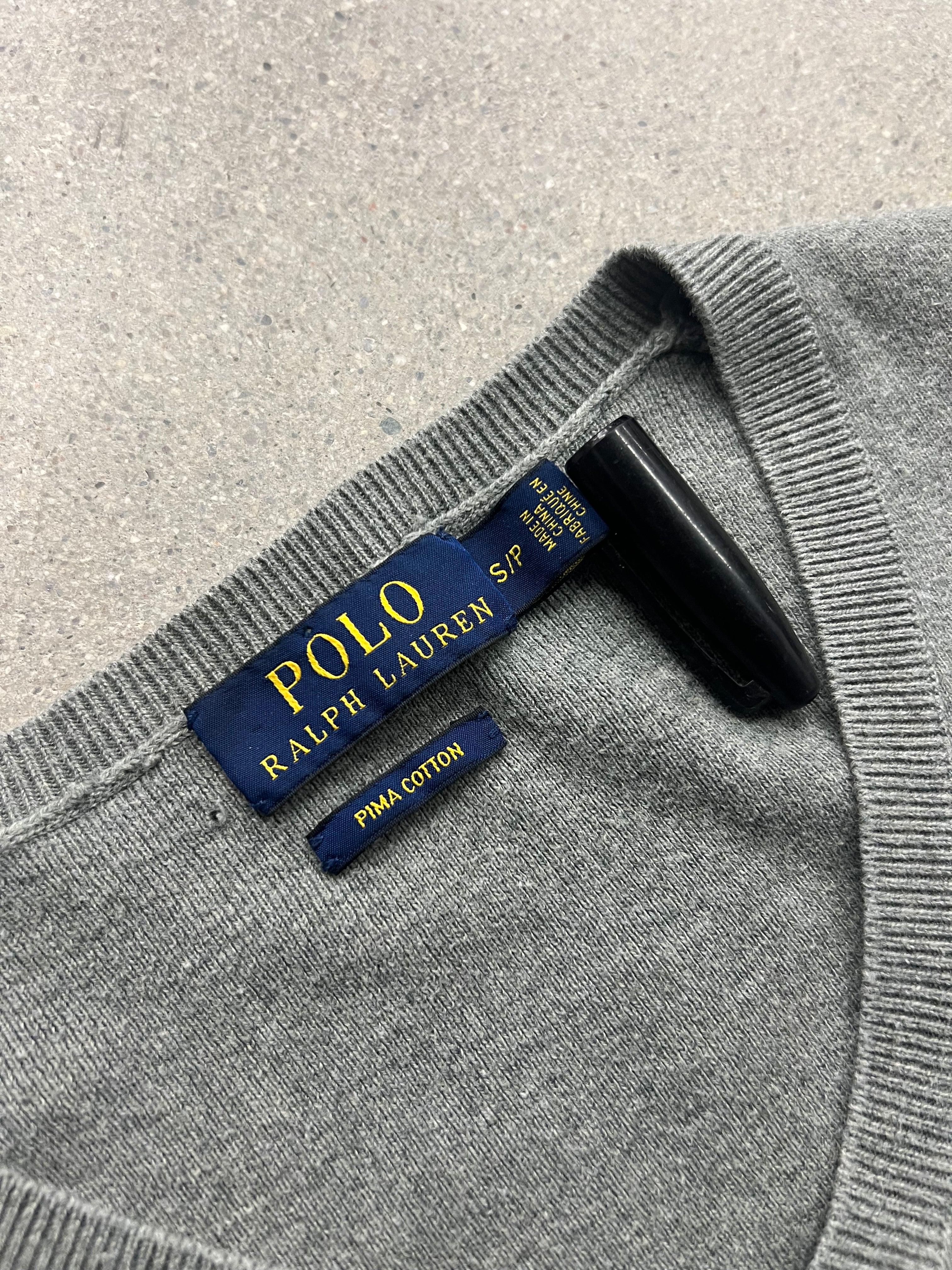 Polo Ralph Lauren Pima Cotton V-Neck Sweater - S