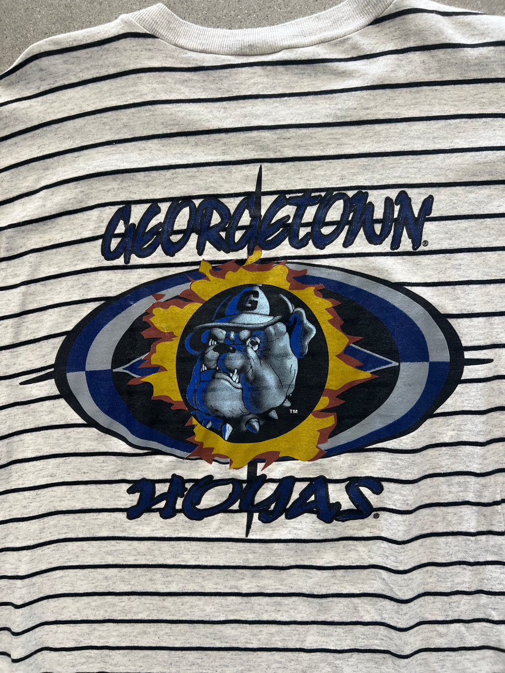 Georgetown Hoyas Stripe Mascot T-Shirt - XL