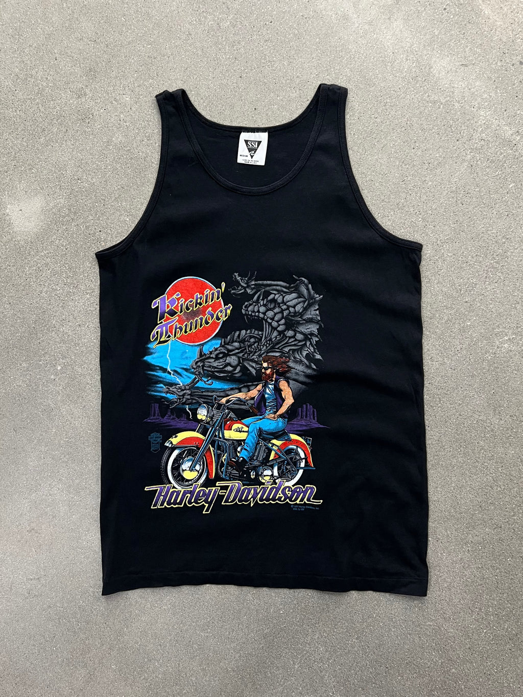 1991 Harley-Davidson Kickin’ Thunder Sleeveless Shirt - M