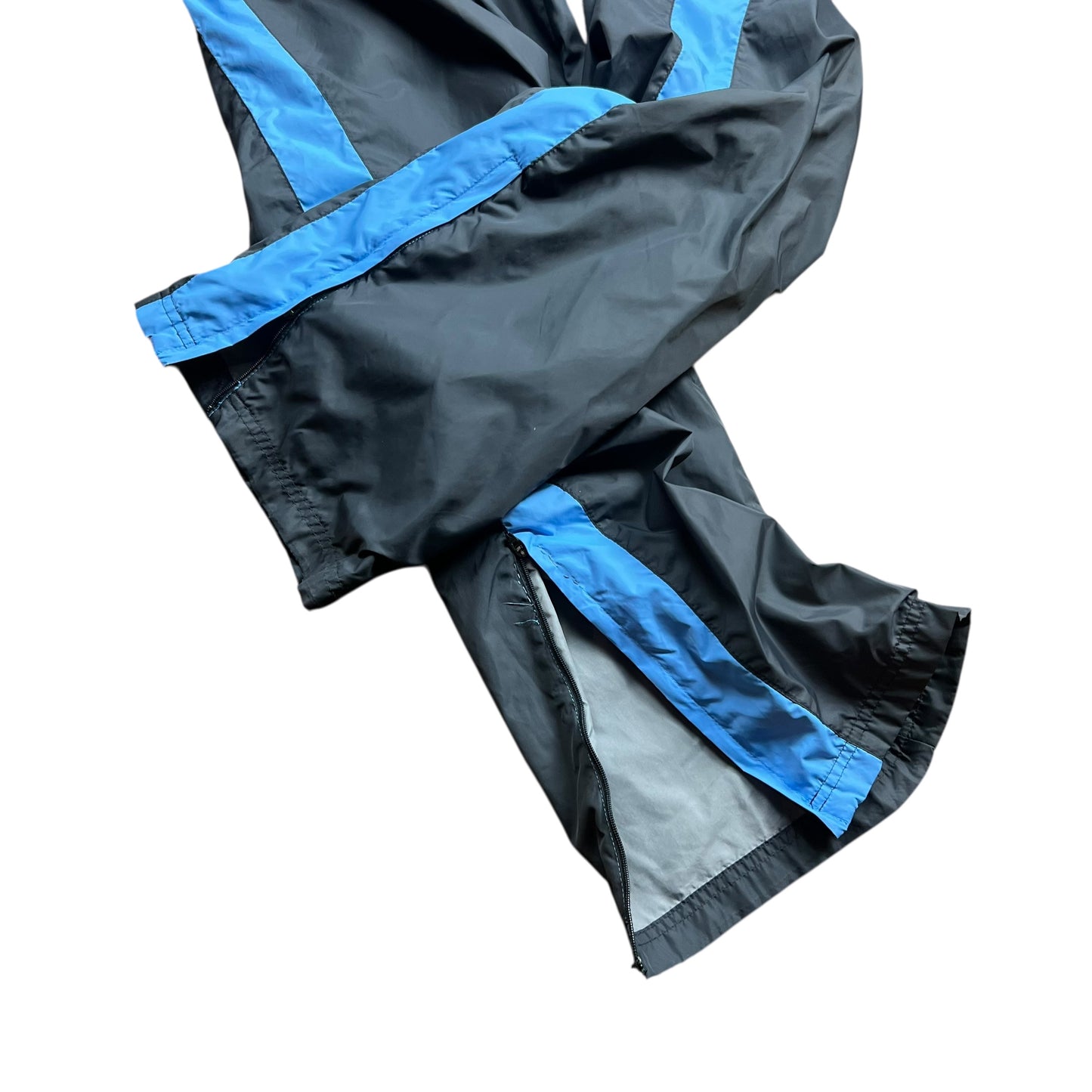 Nike Baggy Grey & Baby Blue Track Pants - XL