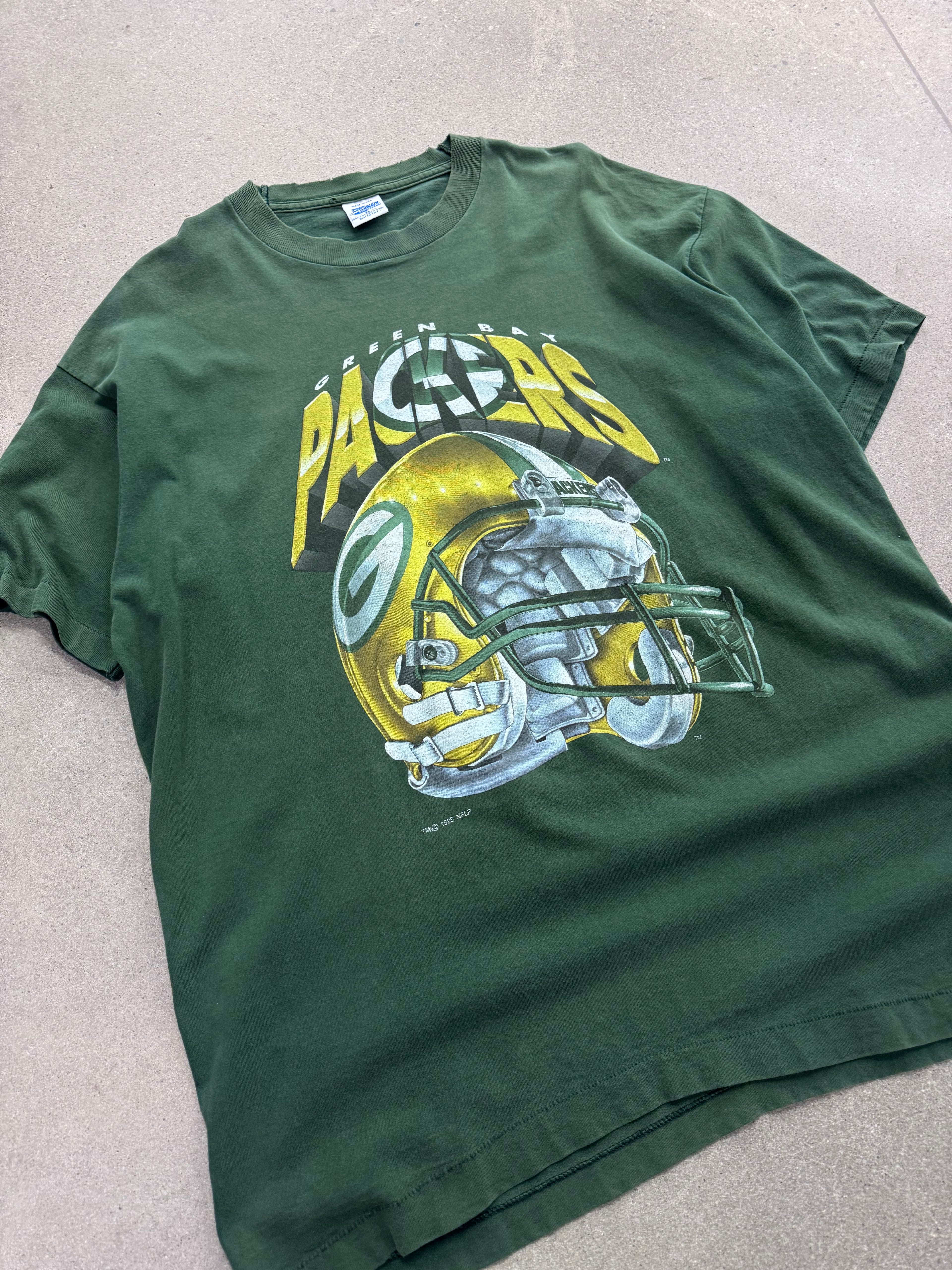 1995 Salem Sportswear Green Bay Packers 3D NFL T-Shirt - XXL