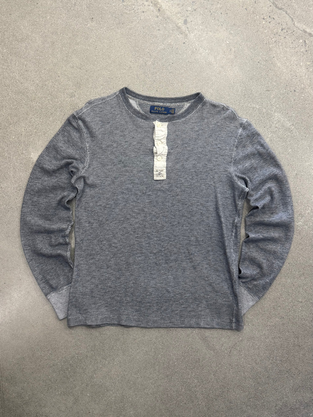 Polo Ralph Lauren Type K-1 Waffle-Strick Henley-Shirt - M