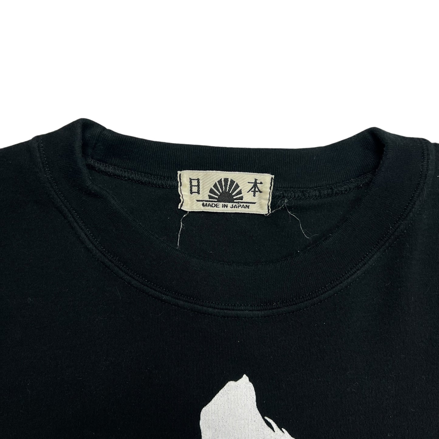 Soft Black “Long life” Japanese T-shirt - L