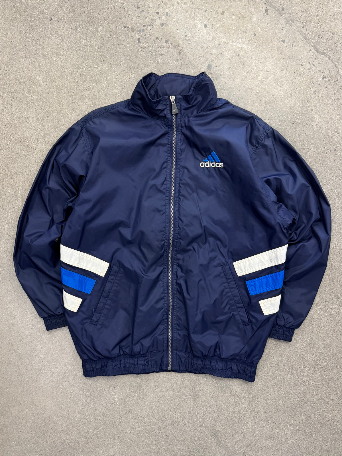 Adidas Spell-out Windbreaker Track Jacket - L