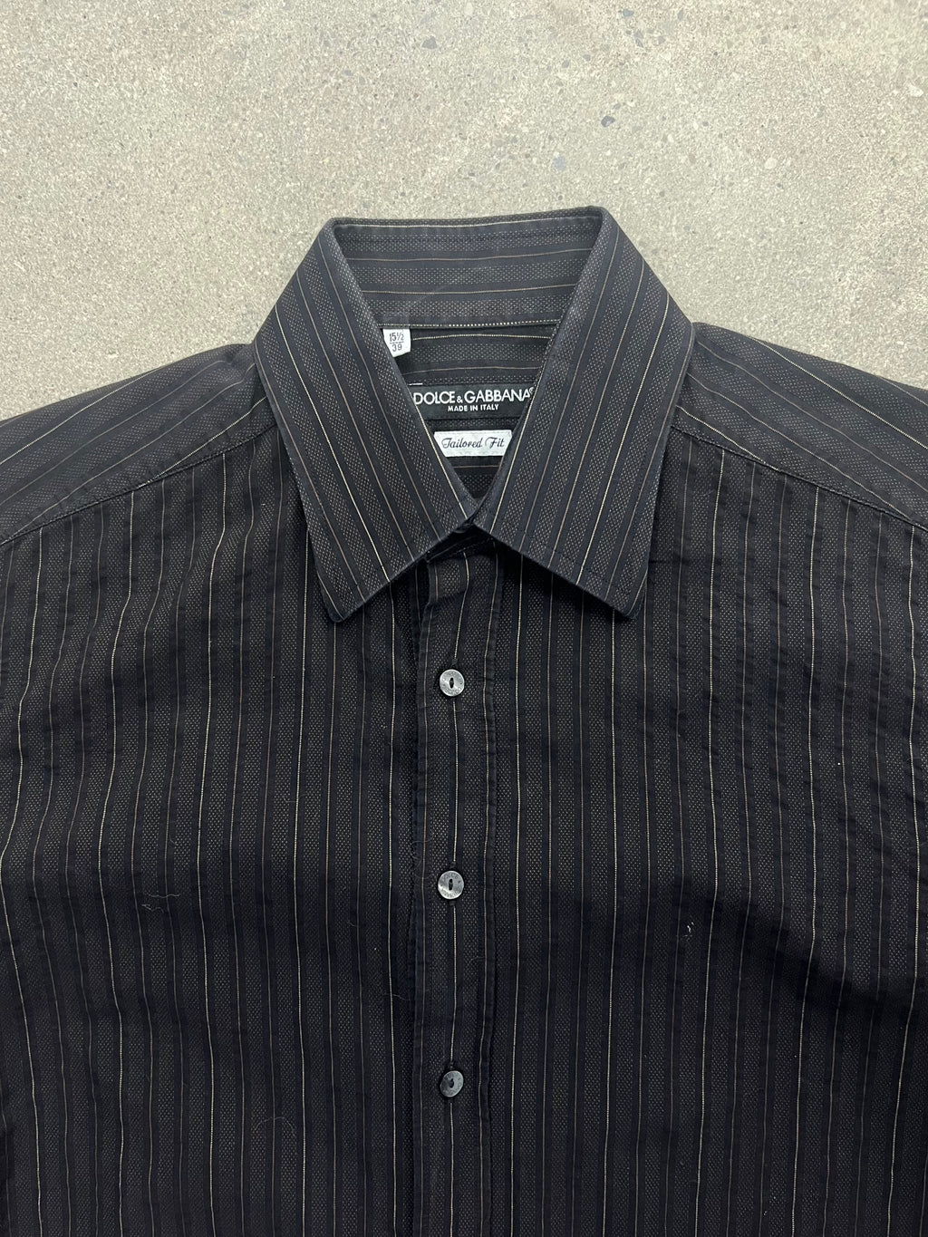 Dolce & Gabbana Striped Button-Up Shirt - L