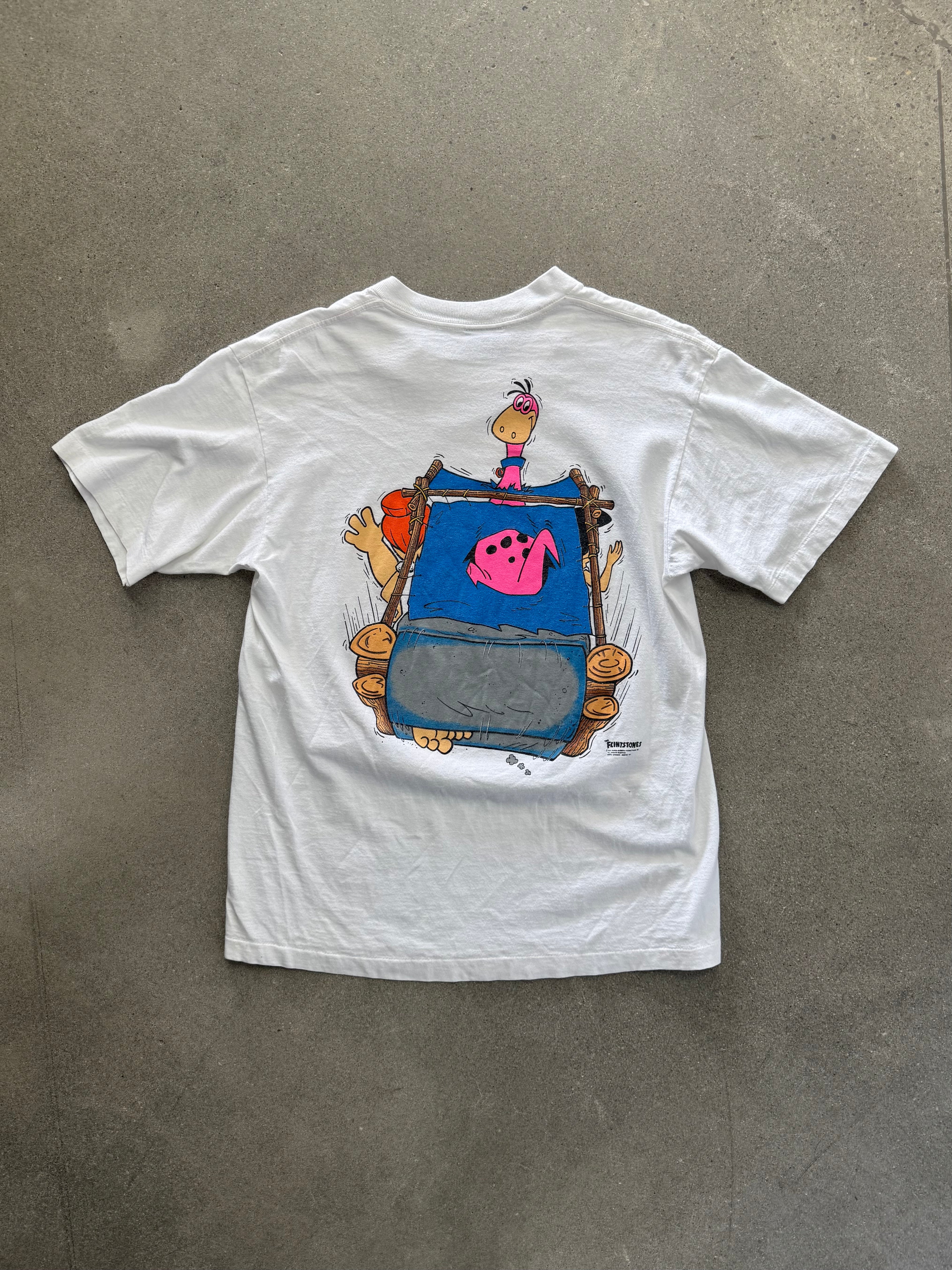 1991 The Flintstones Family Car T-Shirt - L