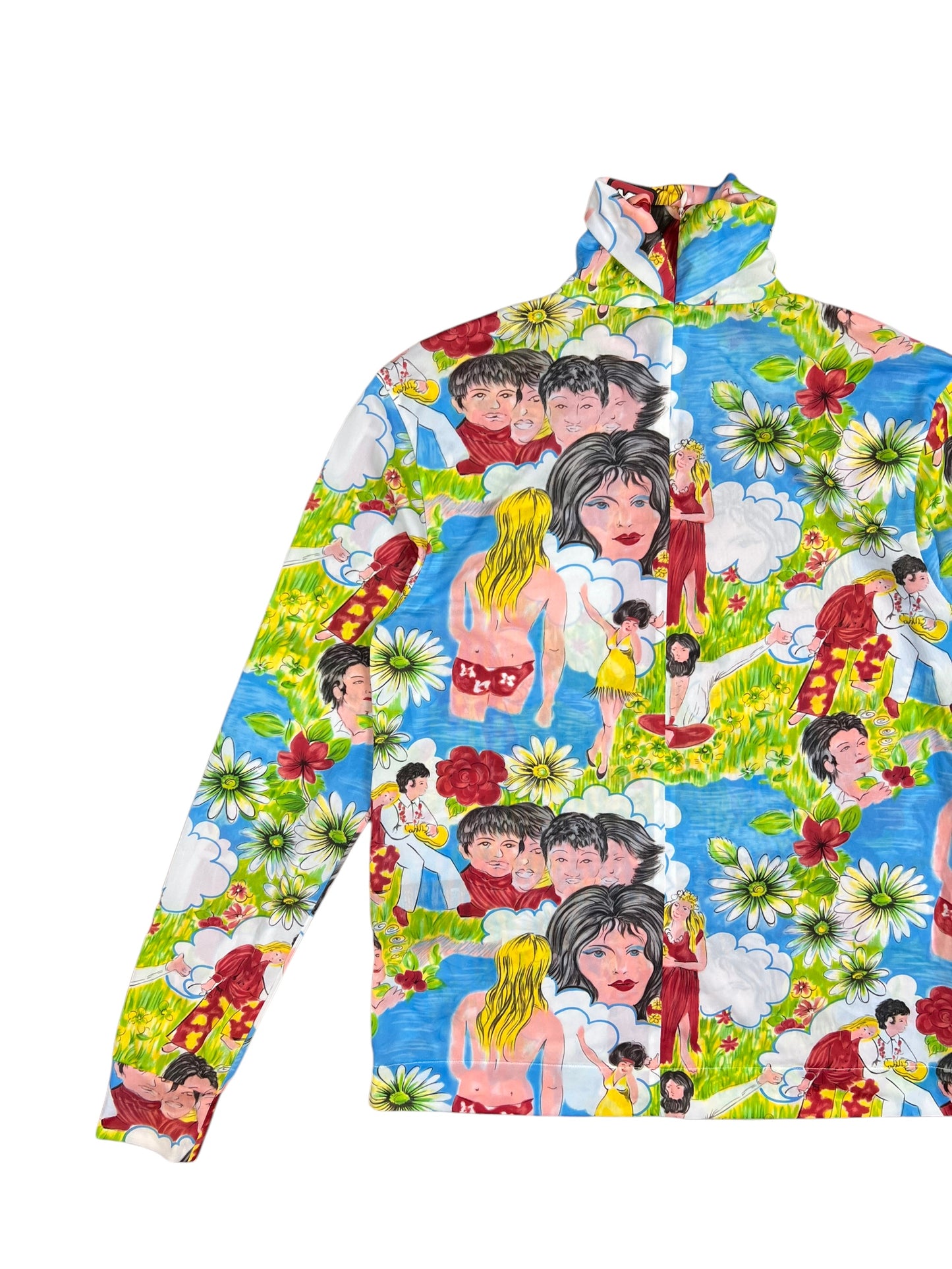 Prada Flashback Print Turtleneck - L