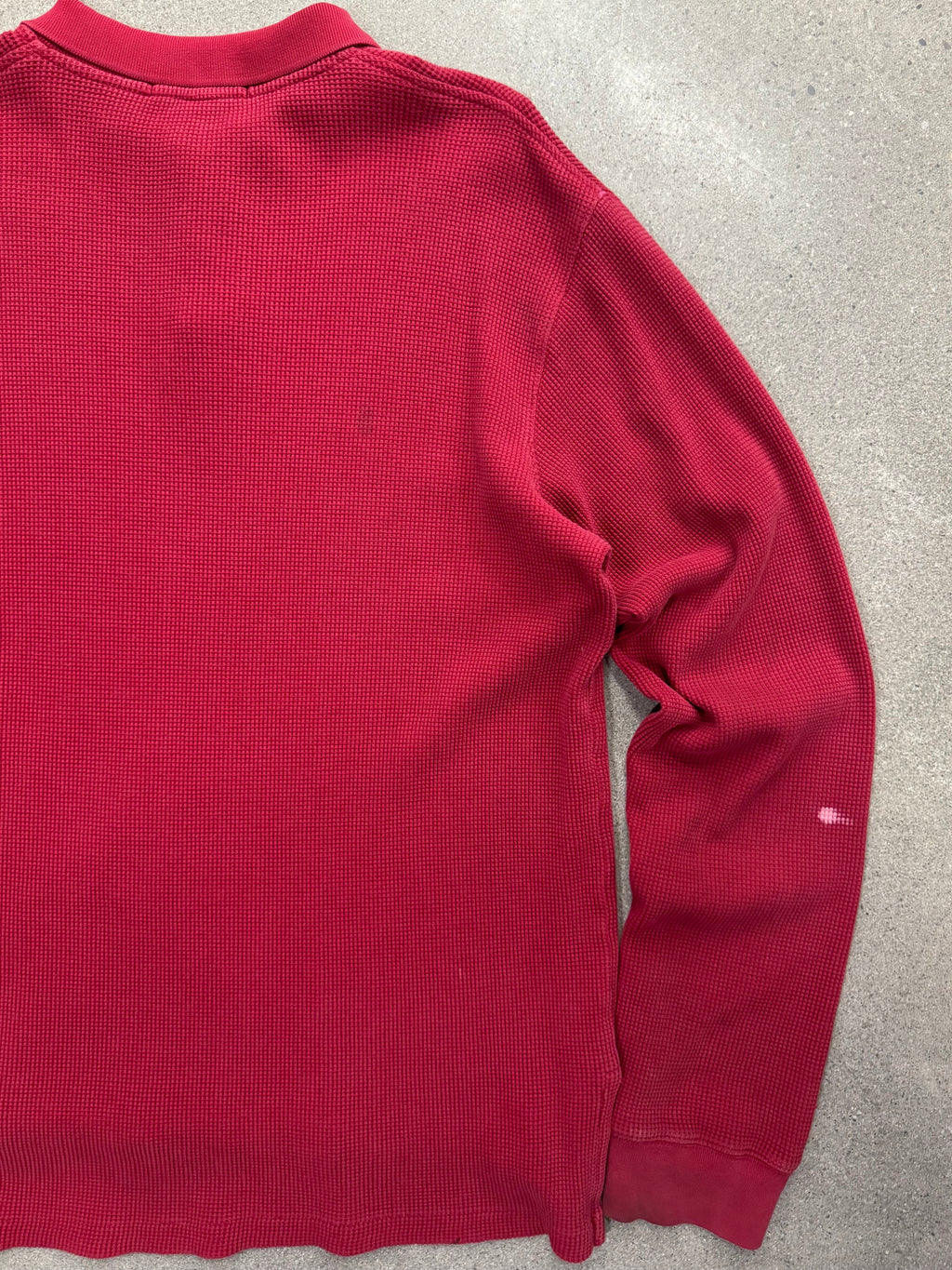 Polo By Ralph Lauren Waffle-Knit Polo Shirt - L