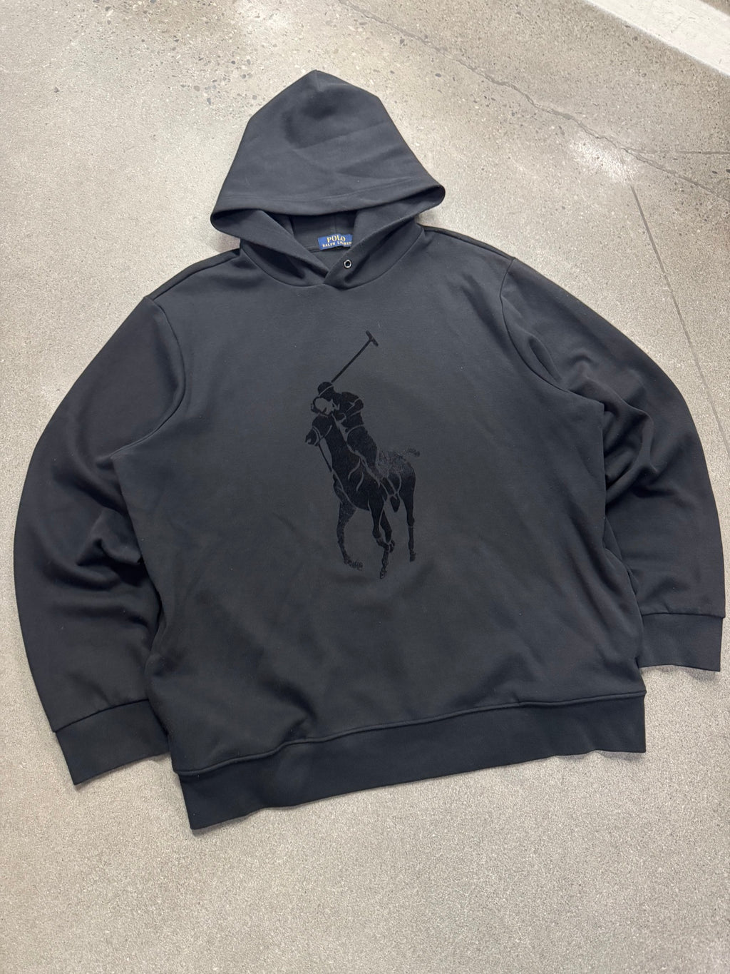 Polo Ralph Lauren Velvet Big Pony Double-Knit Hoodie - XL