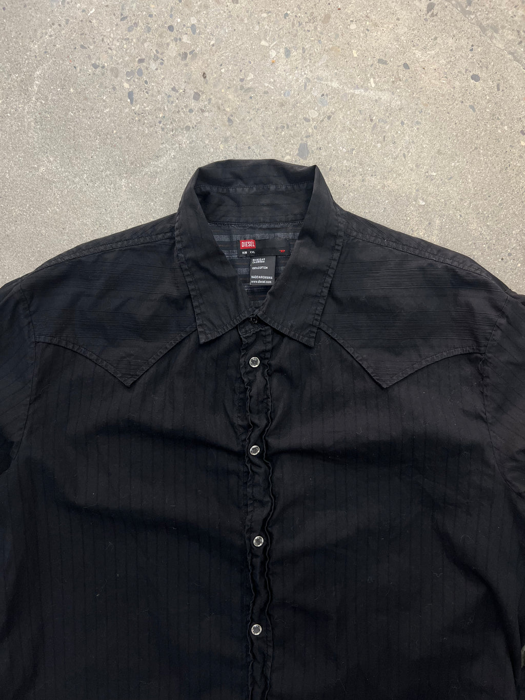 Diesel Pearl Snap Button-Up Shirt - XL