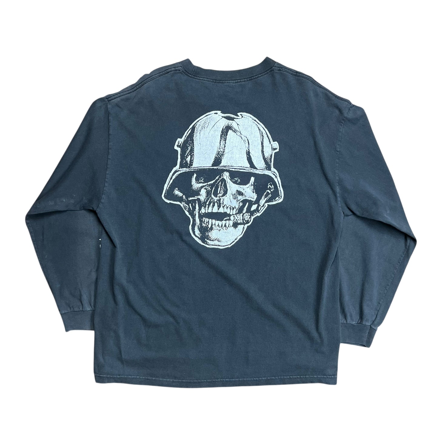 Soho Faded Tattoo Skull Long-sleeve Shirt - XL