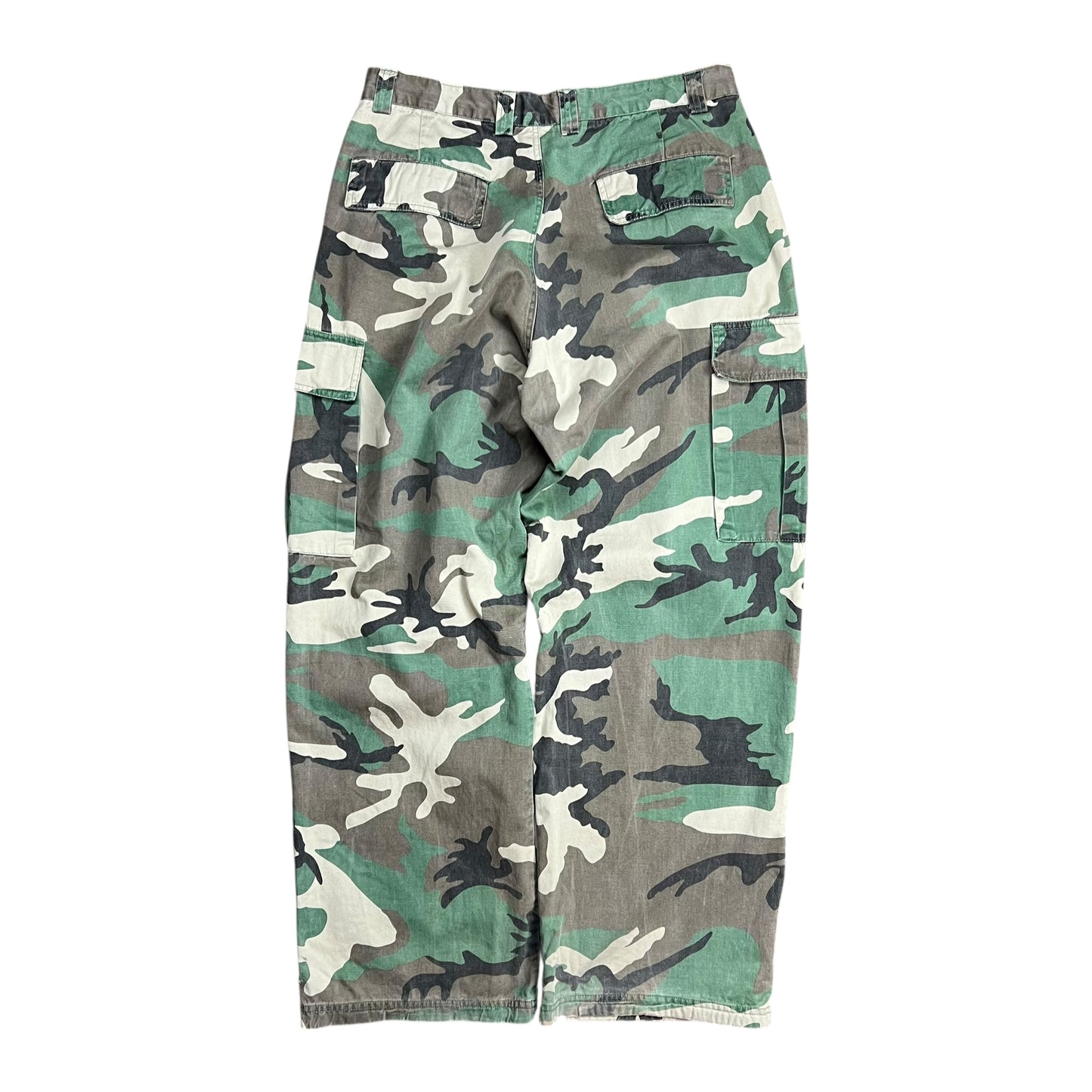 Eddie Domani Faded Woodland Camo Cargo Pants - 34"
