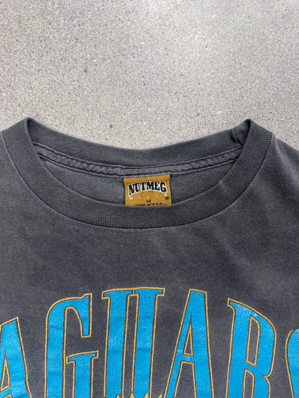 Ausgeblichenes 1993 Nutmeg Jacksonville Jaguars NFL T-Shirt - L