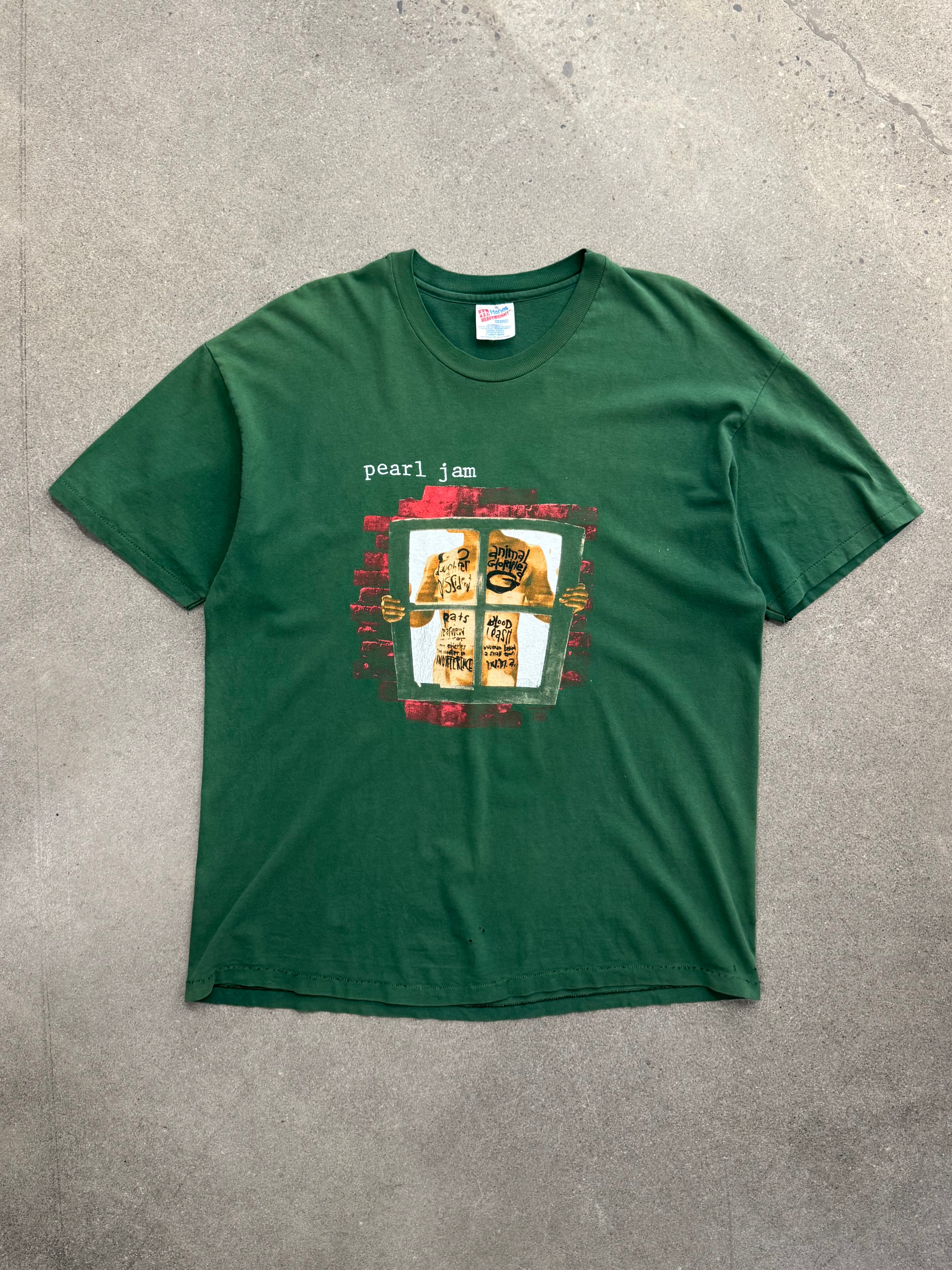 1993 Pearl Jam Window Pain Canadian Tour T-Shirt - XL