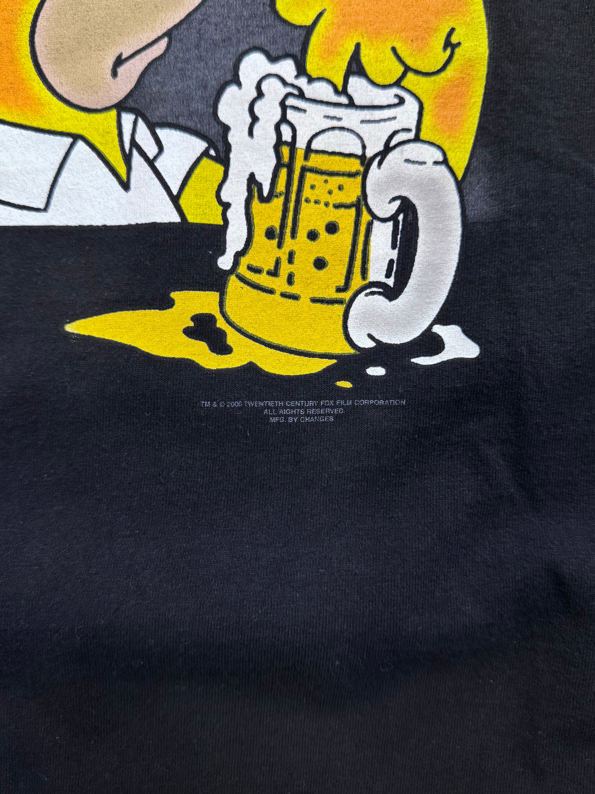 2000 Homer Simpson Beer T-Shirt - L