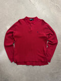 Polo By Ralph Lauren Waffle-Knit Polo Shirt - L