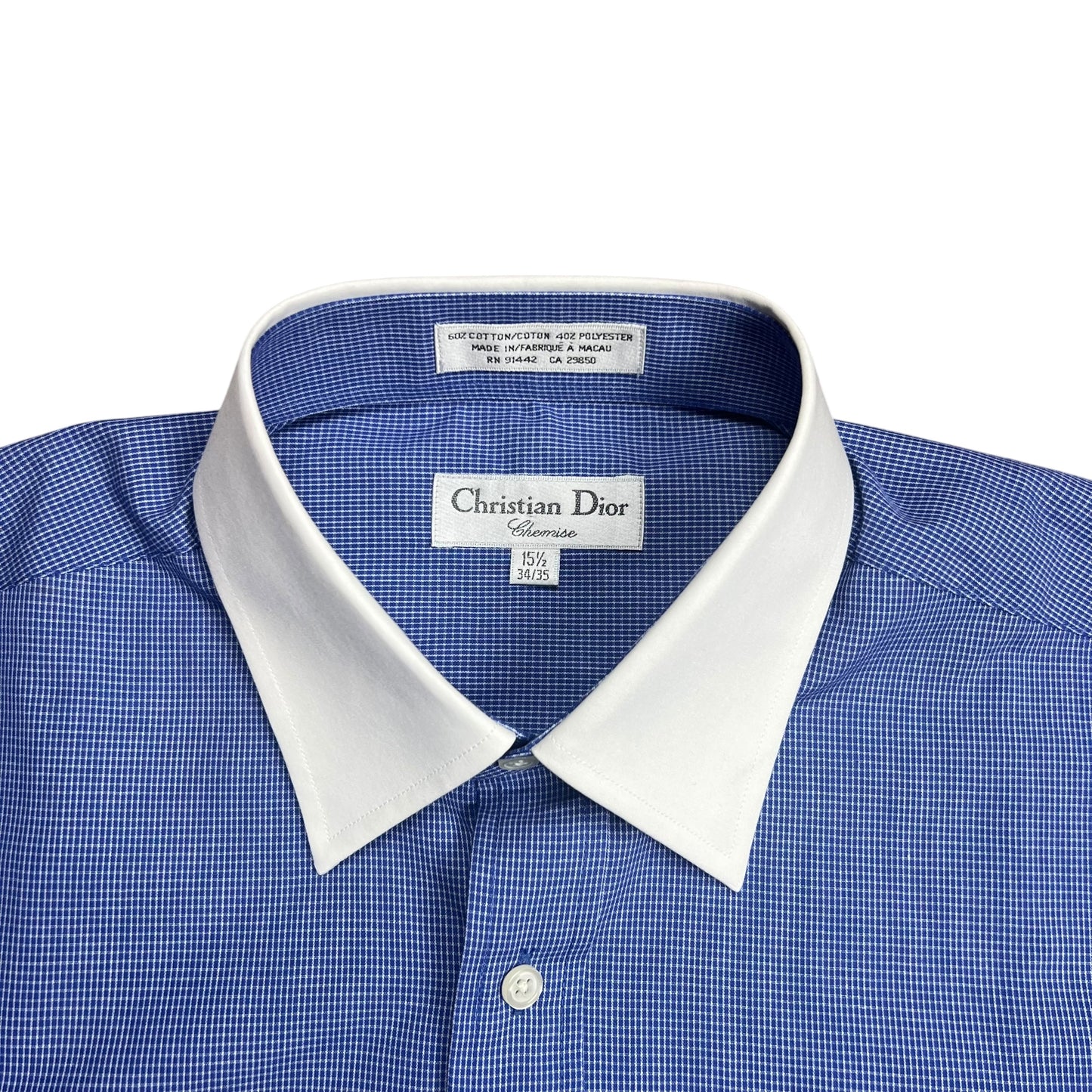 Christain Dior Blue Button-up Shirt - XL