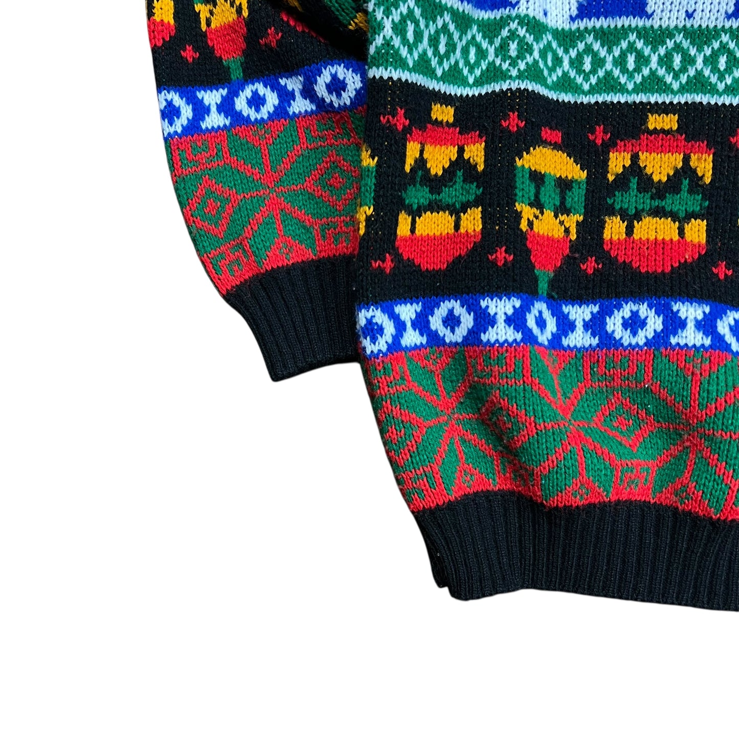 Jessica Roberts Snowman Christmas Knit Sweater - S