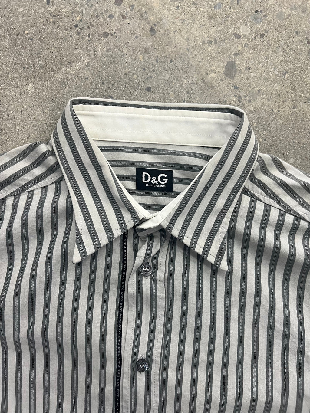 Dolce & Gabbana Striped Button-Up Shirt - M