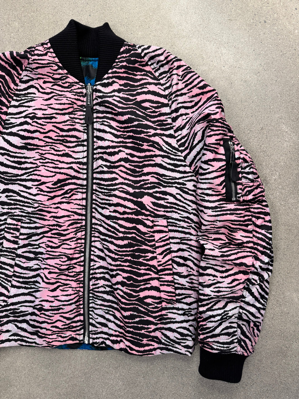 Kenzo x H&M Reversible Zebra Print Bomber Jacket - S