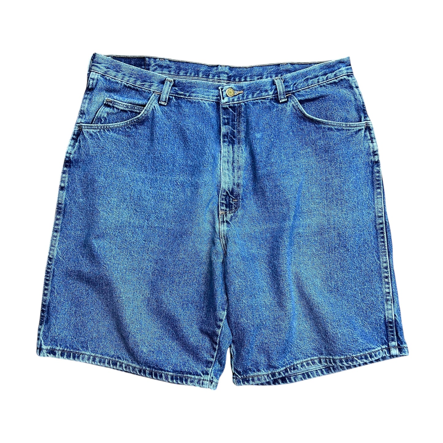 Wrangler Blue Baggy Jean Shorts - 36"