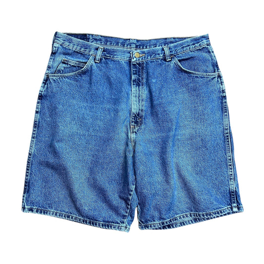 Wrangler Blue Baggy Jean Shorts - 36"