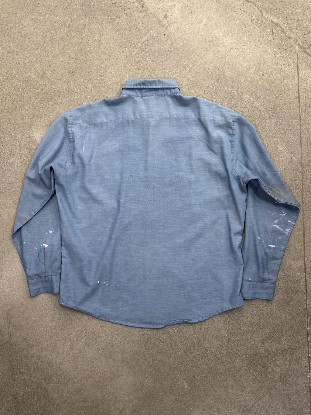 Five Brother Paint Splatter Chambray Work Shirt - XL