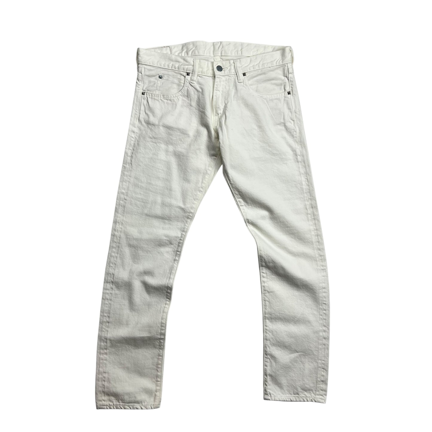Hysteric Glamour Search and Destroy Slim White Jeans - 32”