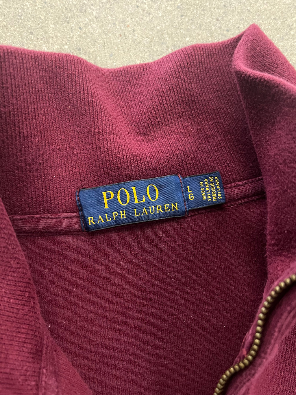Polo Ralph Lauren Quarter Zip Sweater - XL