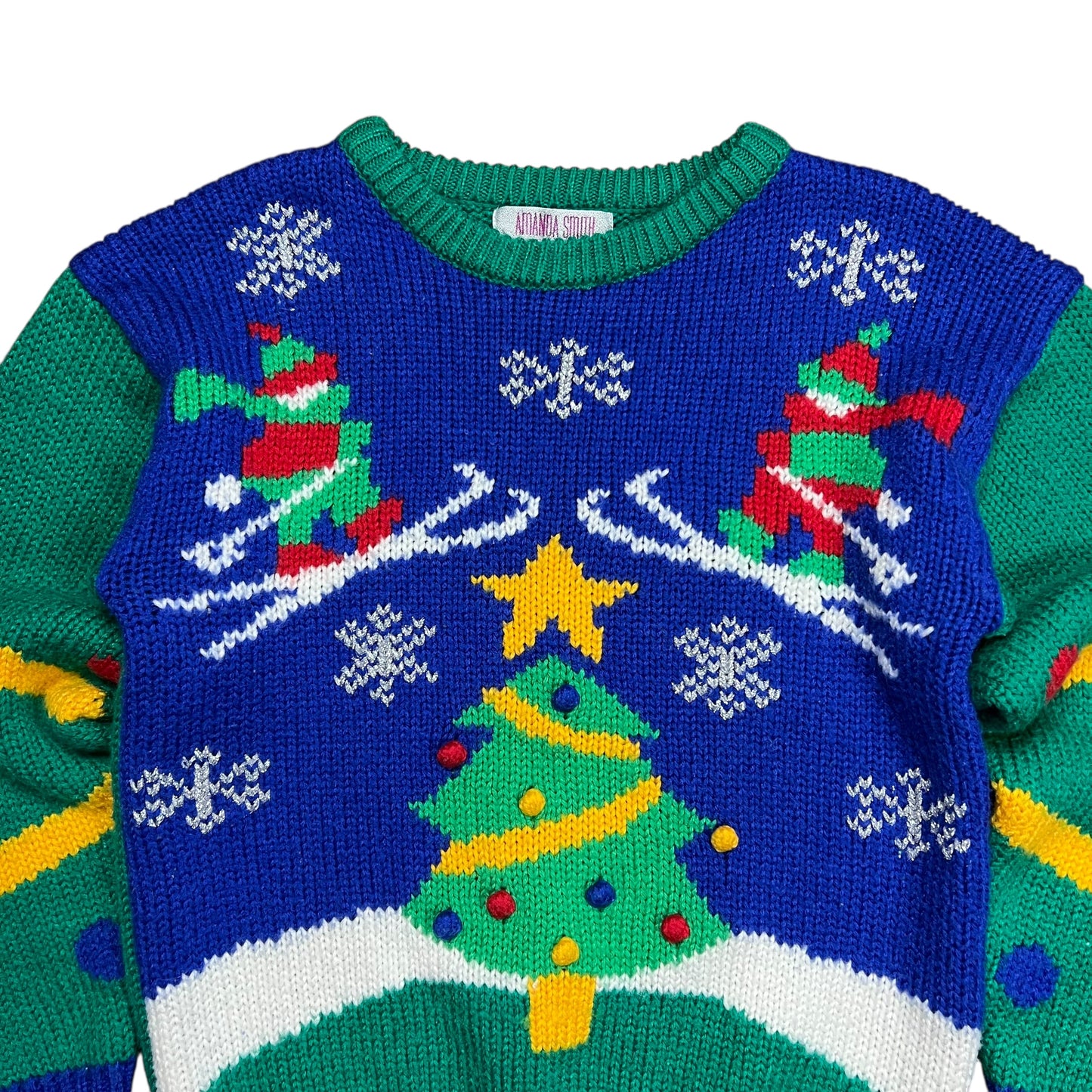 Amanda Smith 3D Knit Christmas Sweater - M