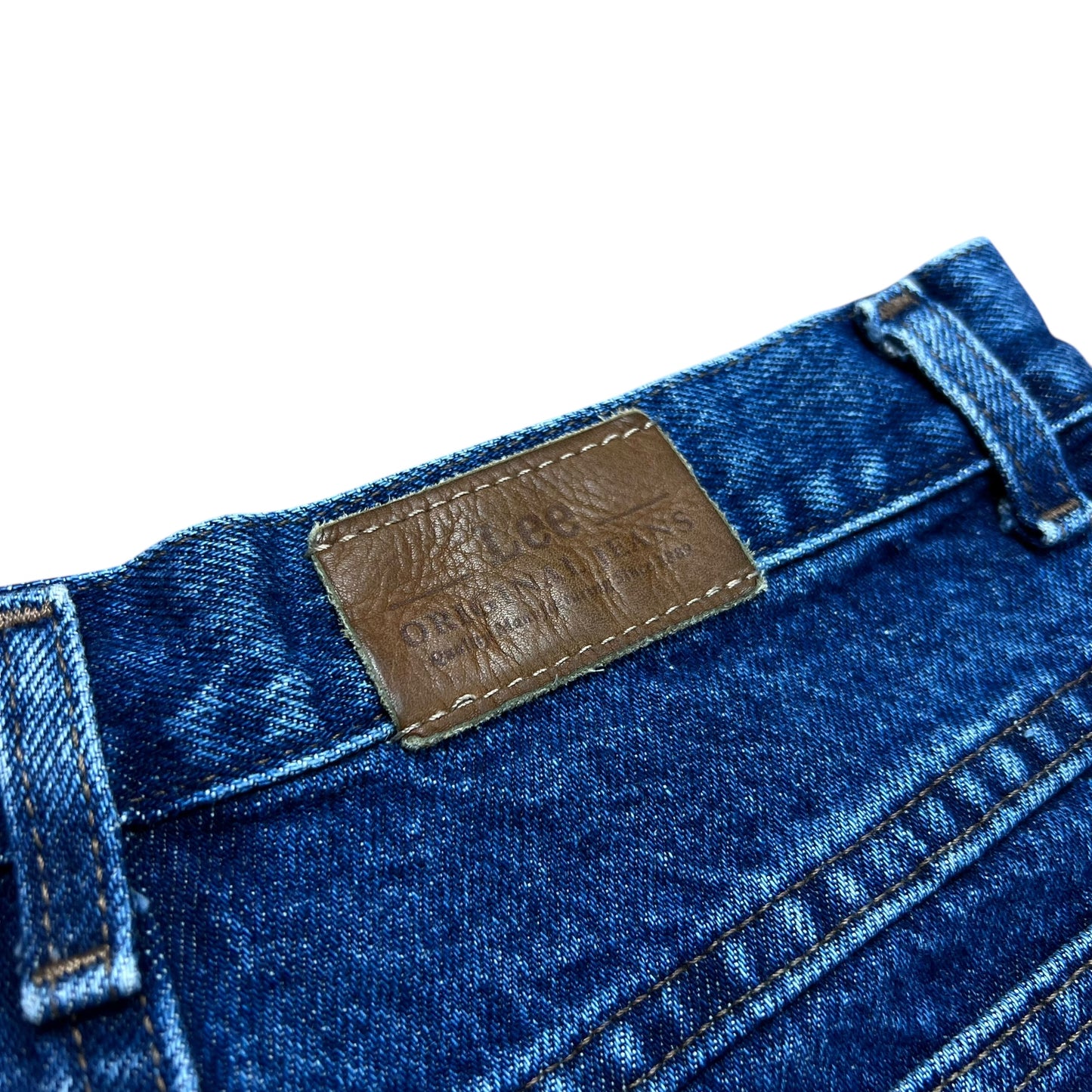 Lee Blue Baggy Jean Shorts - 27"