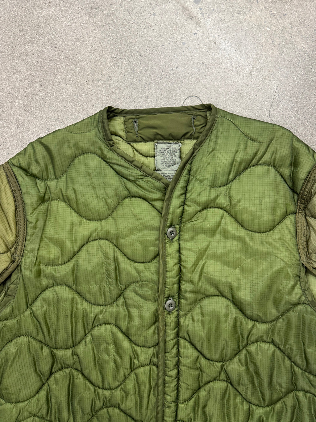 1990 U.S. ARMY M-65 Quilted Field Jacket Liner - XL