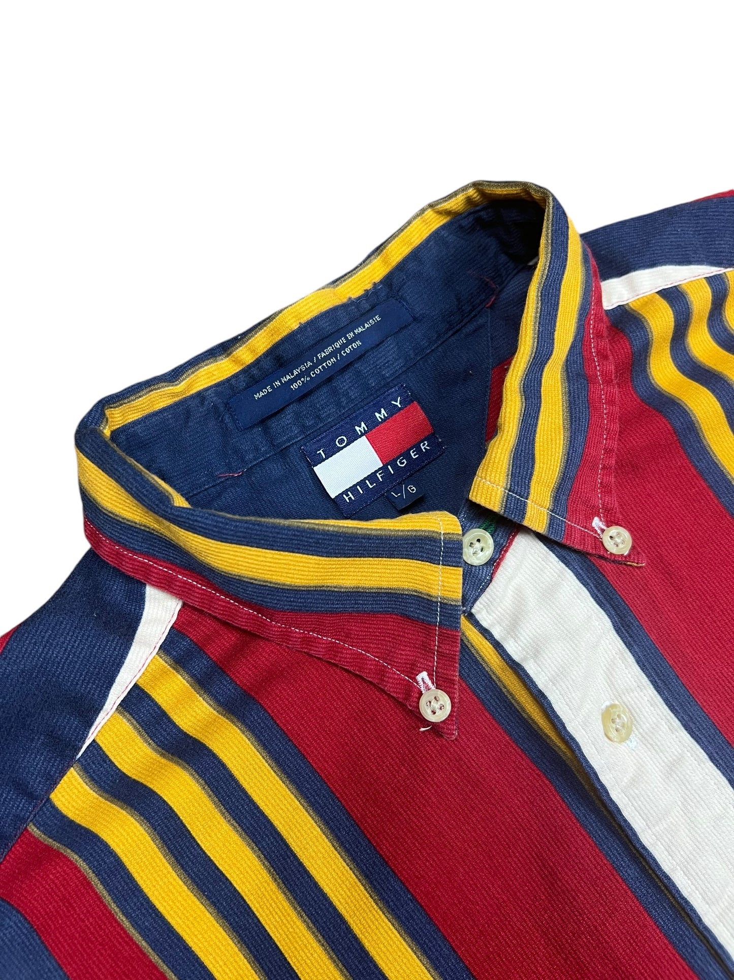 Tommy Hilfiger Striped Button-up Shirt - XL