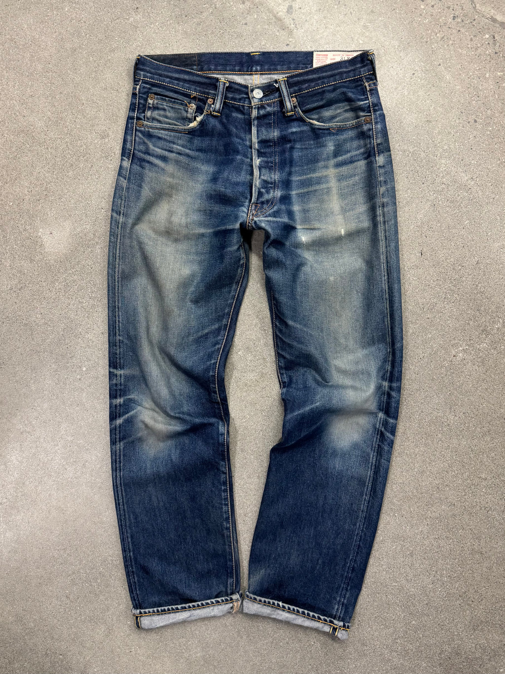 Faded Evisu Japanese Selvedge Jeans - 31”